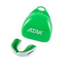 Load image into Gallery viewer, ATAK Fortis Gel Mouthguard Royal Green/White - RRP £10