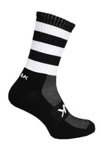 Load image into Gallery viewer, ATAK SHOX MID-LEG SPORTS SOCK BLACK/WHITE - RRP £8