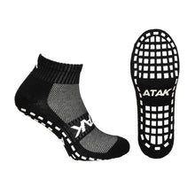 Load image into Gallery viewer, ATAK GRIPZLITE PRO QUARTERS SOCKS BLACK
