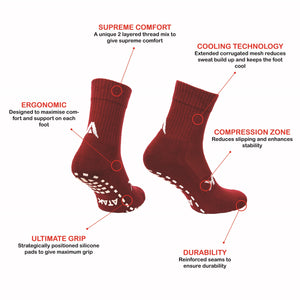 ATAK GRIPZLITE PRO SOCKS MAROON