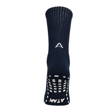 Load image into Gallery viewer, ATAK SHOX Mid-Leg Grip Socks Navy - RRP £10
