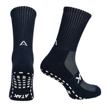 Load image into Gallery viewer, ATAK SHOX Mid-Leg Grip Socks Navy - RRP £10
