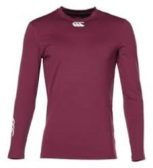 Canterbury Baselayer Cold Longsleeve Maroon Top Men's
