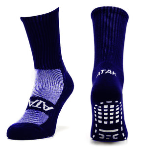 ATAK SHOX Mid-Leg Grip Socks Navy - RRP £10