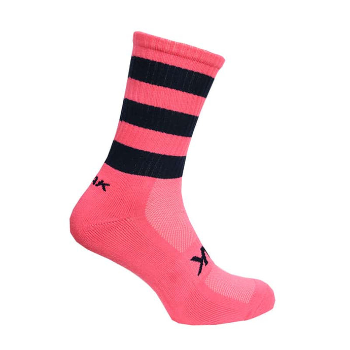 ATAK SHOX MID-LEG SPORTS SOCK PINK/NAVY - RRP £8