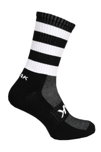ATAK SHOX MID-LEG SPORTS SOCK BLACK/WHITE - RRP £8