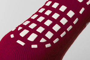 ATAK SHOX Mid-Leg Grip Socks Maroon - RRP £10
